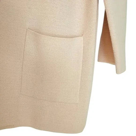 J. Crew Blush Pink Sophie Open Front Sweater Blazer - Picture 4 of 6